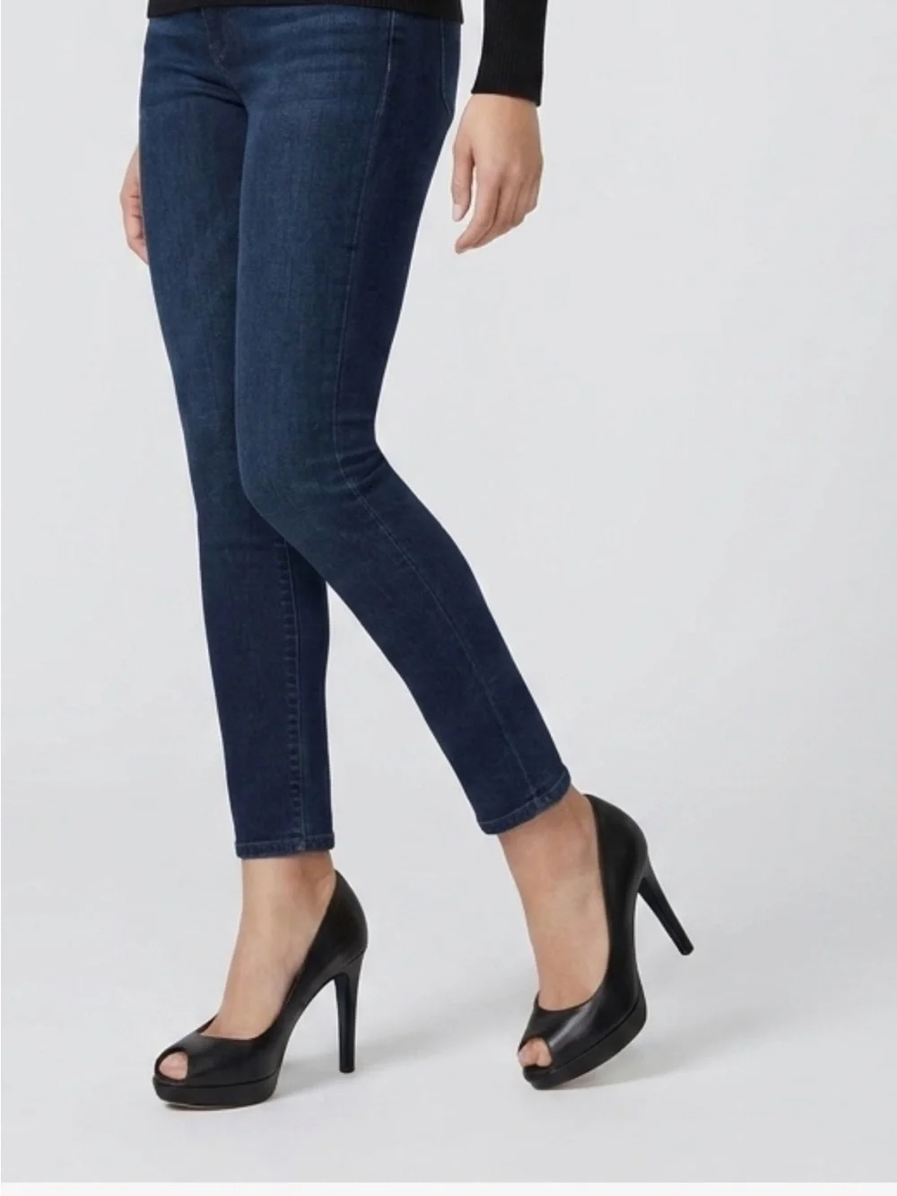 Via Spiga Black Peep-Toe Platform Pumps